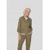 Rabe - 54-221021 Losse hemd vest in kaki met bloem. Rabe - 54-221021 Losse hemd vest in kaki met bloem.